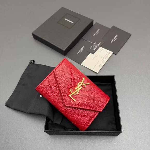 YSL Monogram small envelope wallet. - Picture 9 of 9